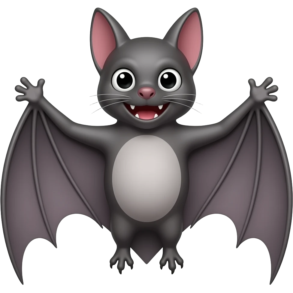 flying bat emoji