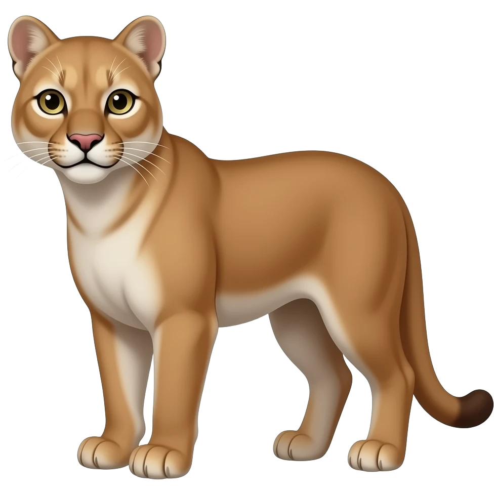 one cougar, full body emoji