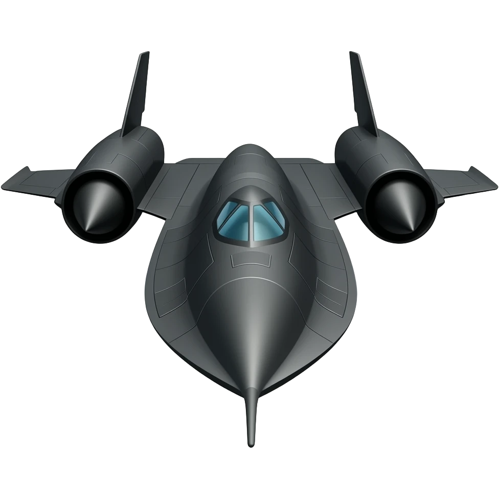SR‑71 Blackbird emoji