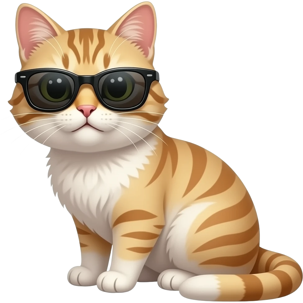 Cat wearing sunglasses emoji