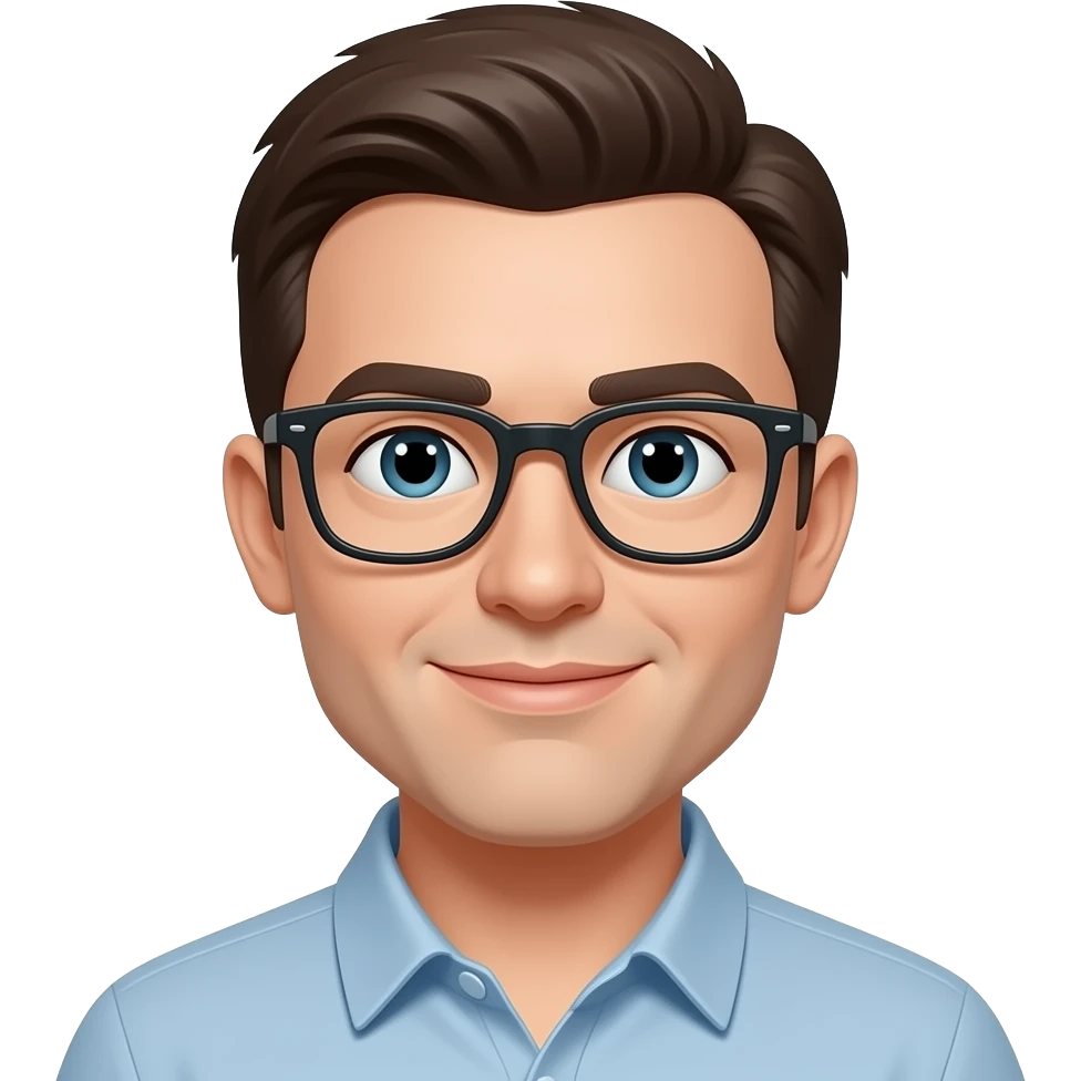 With glasses emoji