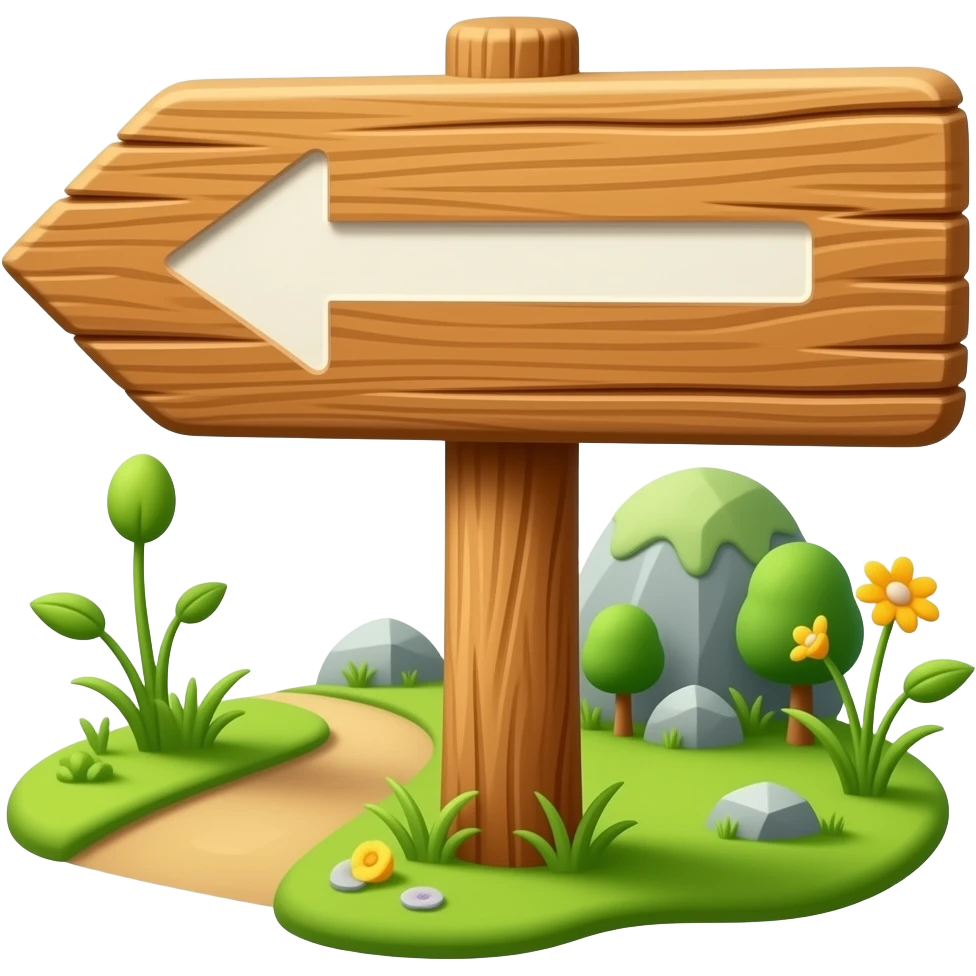 path direction sign emoji