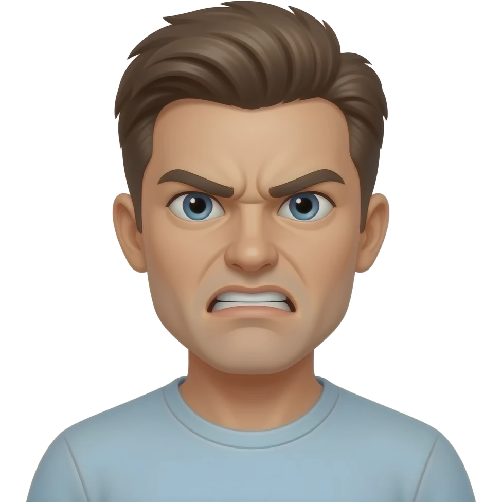 Парень злой emoji