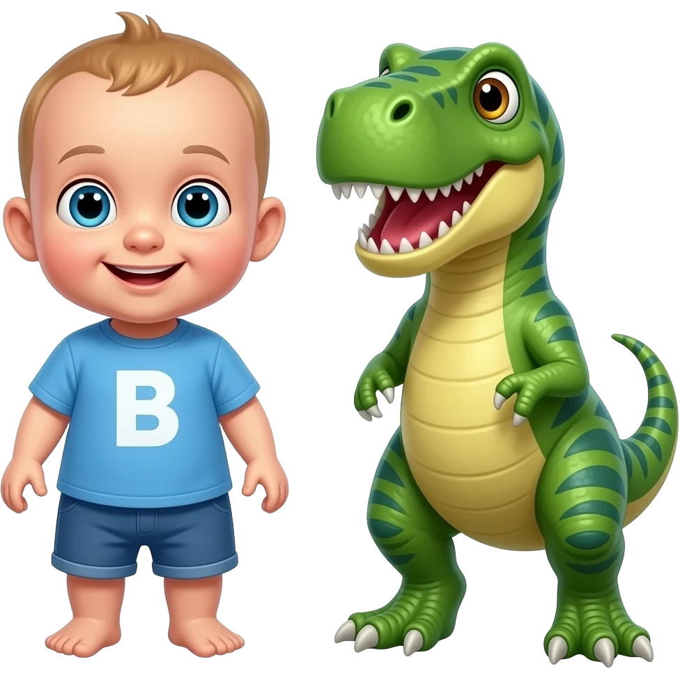 Baby John vs Rexy emoji