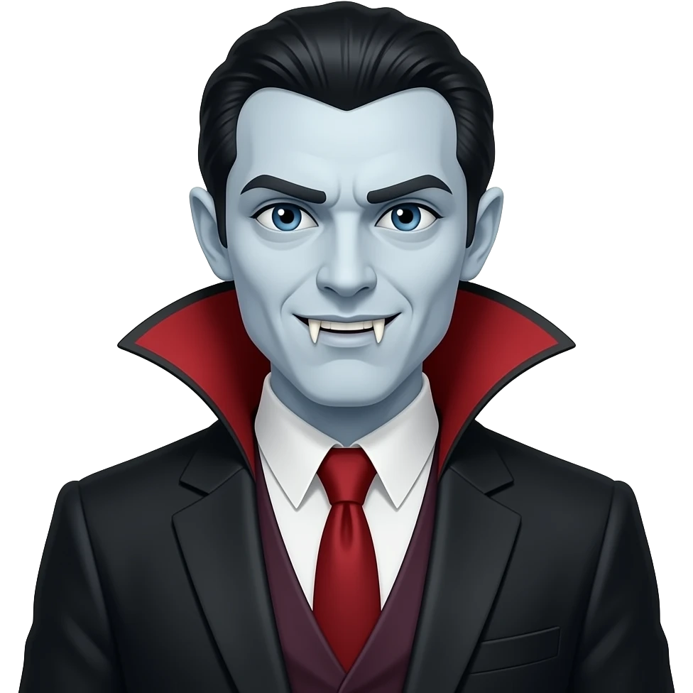 Classic vampire in Suit emoji