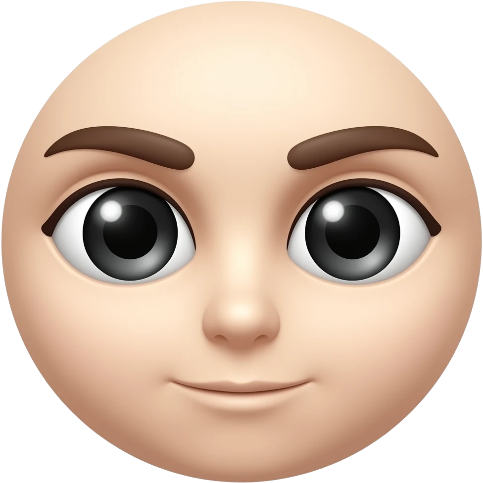 2 eyes turning dark emoji