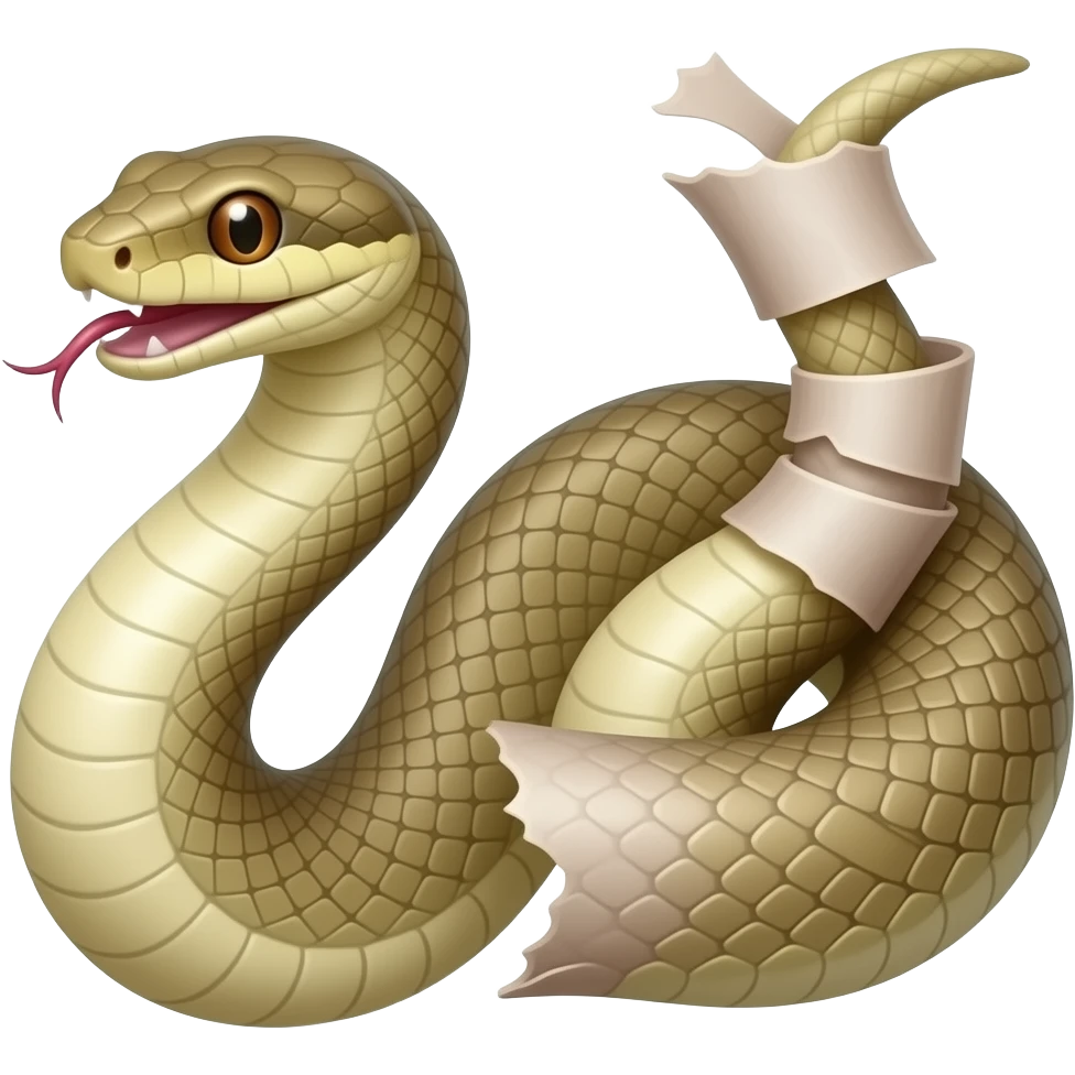 Snake transformation emoji