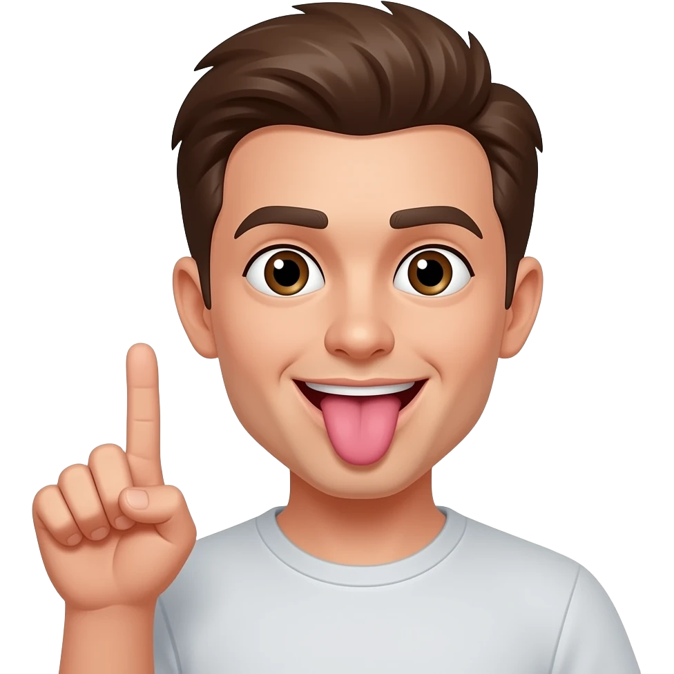 😛🖕 emoji