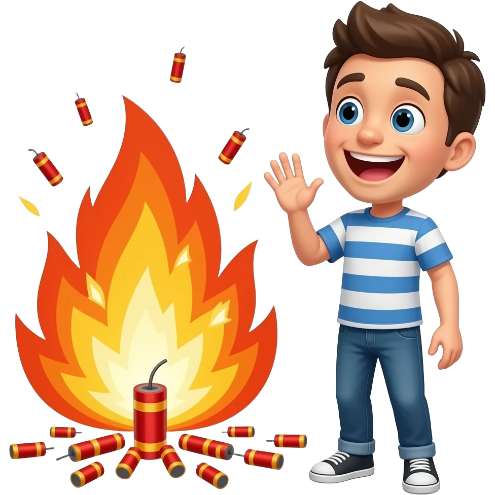 🧨💥😵🧍 emoji