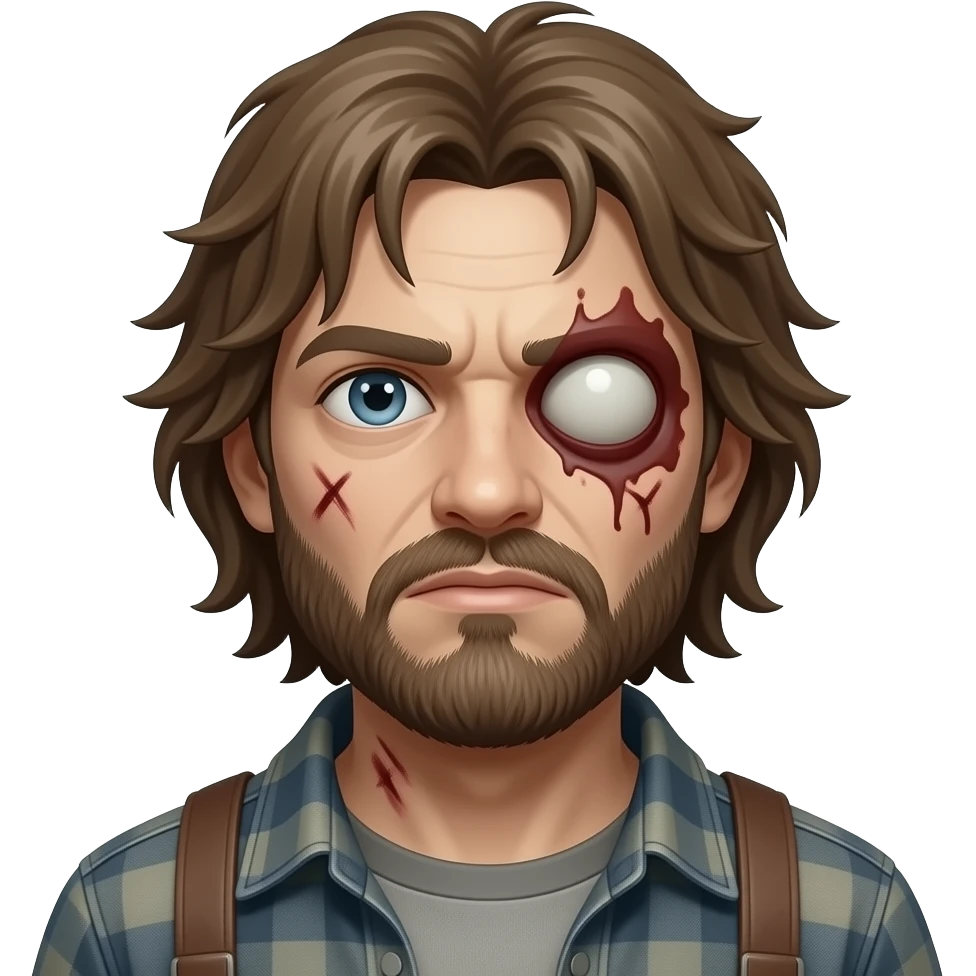 just a head, zombieland survivor, a little infected look emoji