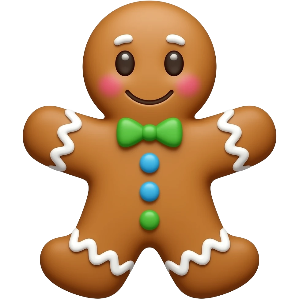 gingerbread emoji