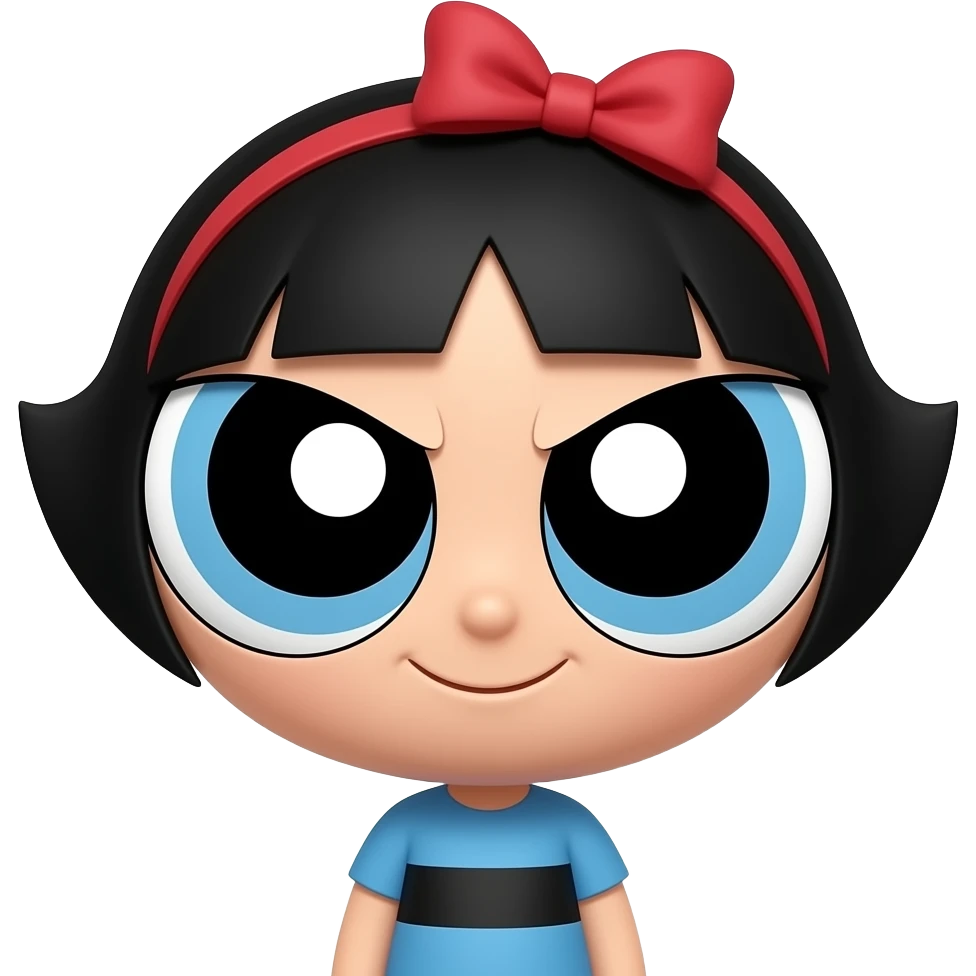 Powerpuff girl buttercup emoji