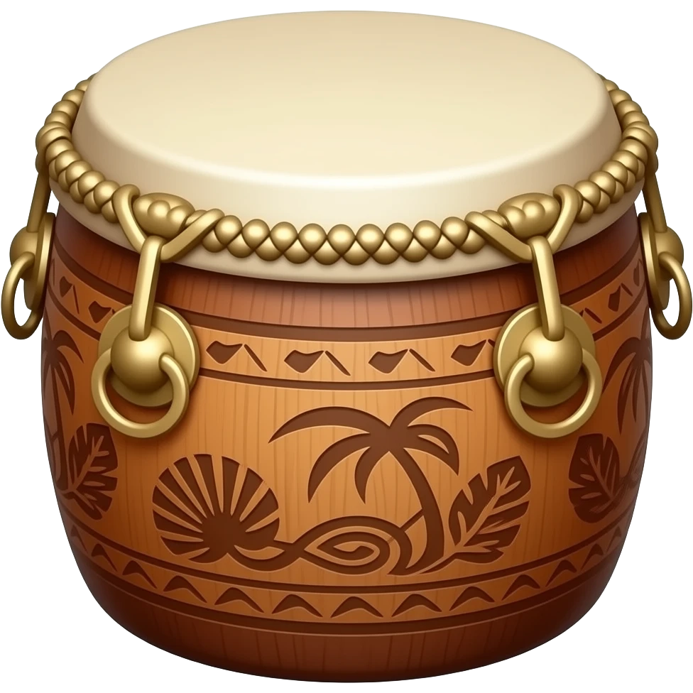 hawaiian drum emoji
