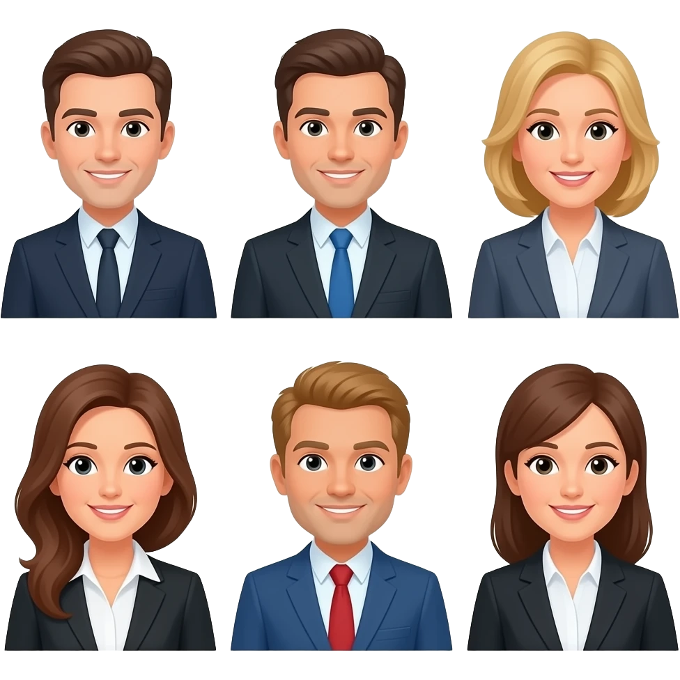 seven business emoji