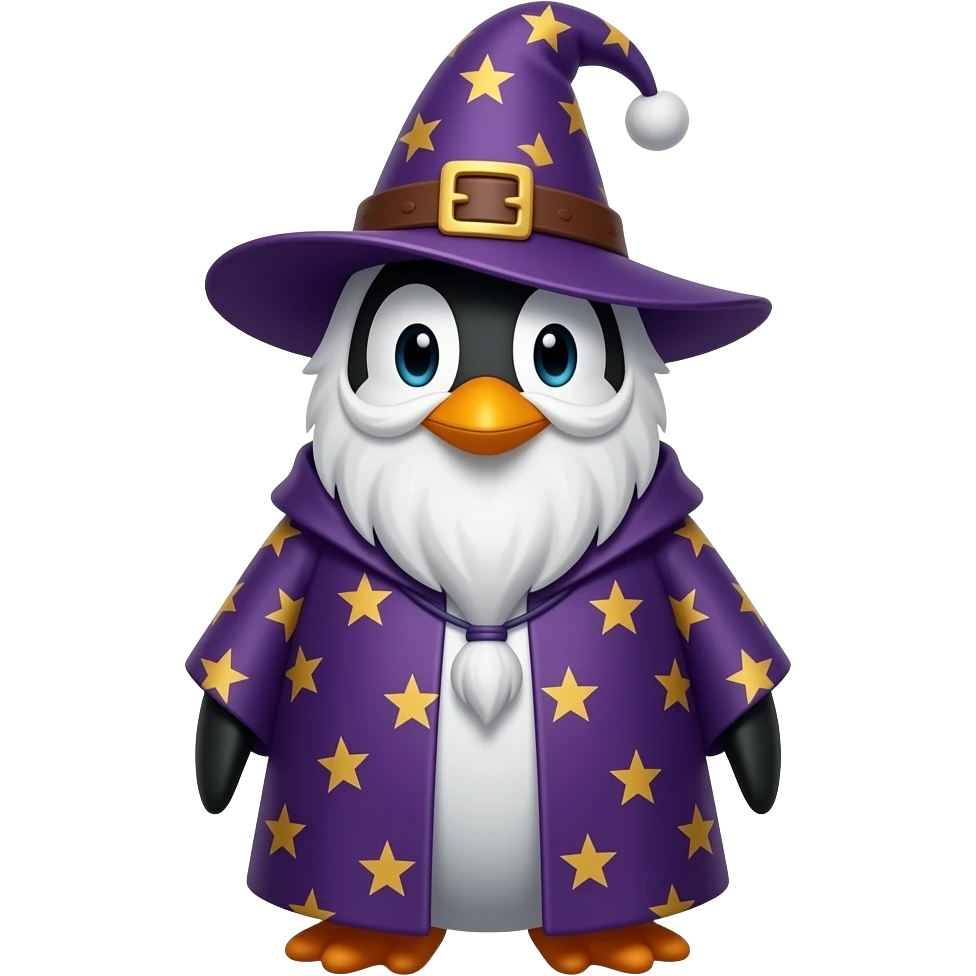 Penguin Wizard emoji