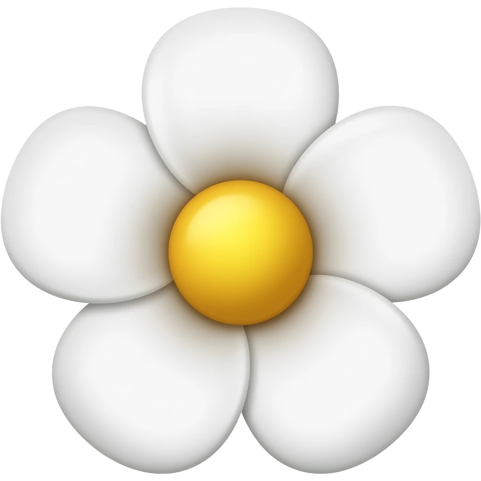 white flower emoji