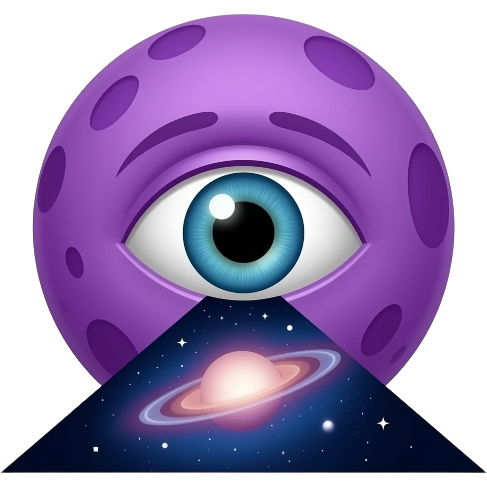 a purple portal wif a eye to another galaxy emoji