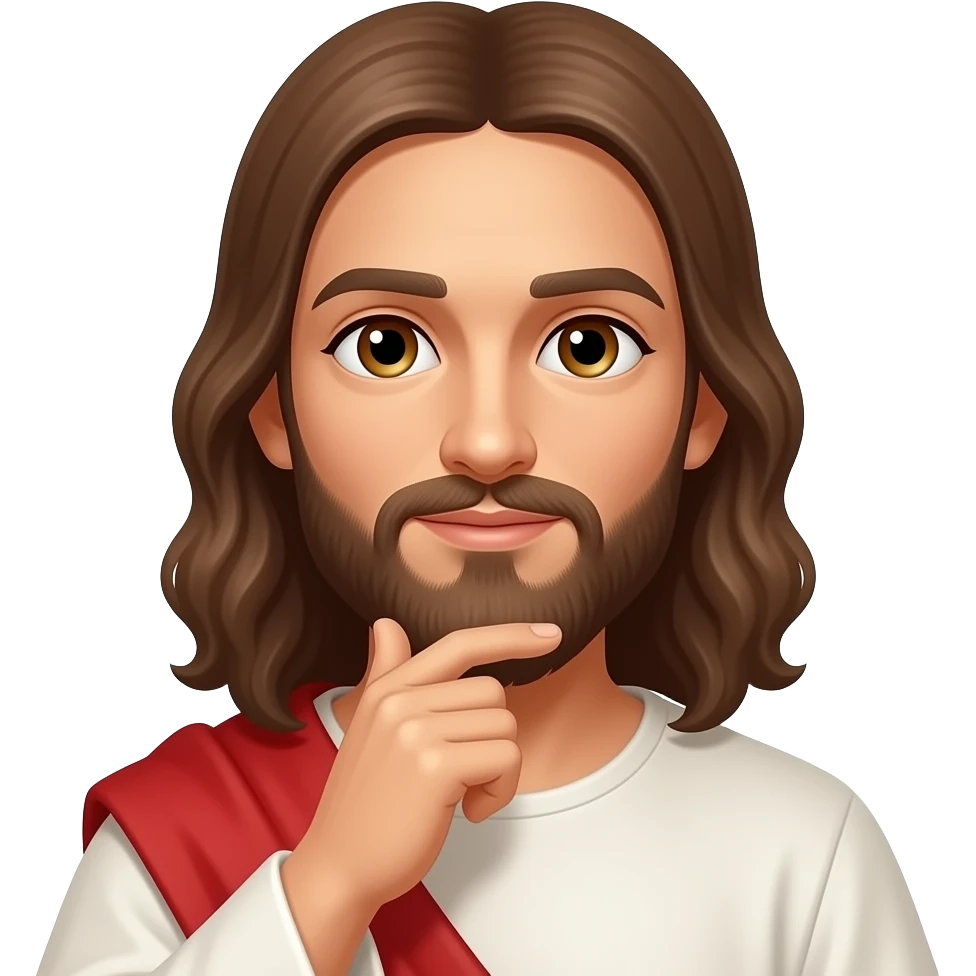 jesus thinking emoji