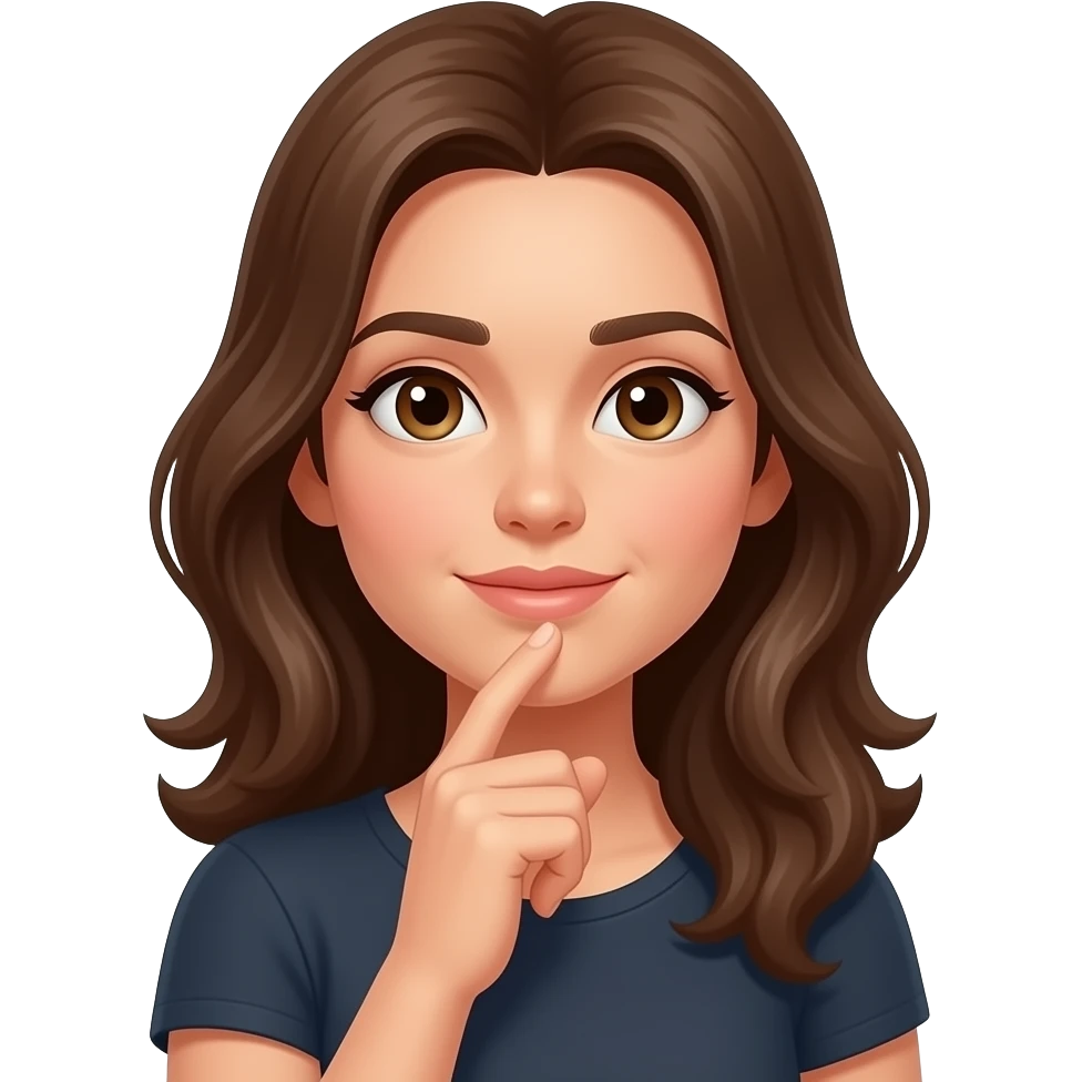 고민하는 여성 emoji
