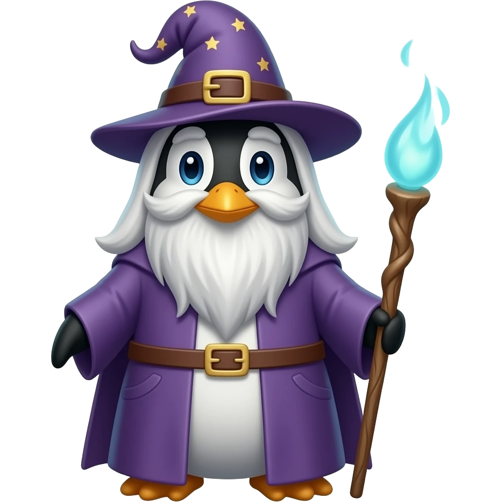 Penguin Wizard emoji