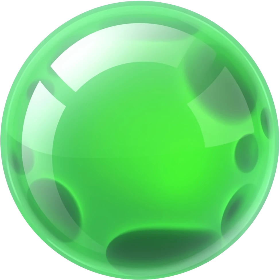 Green Ectoplasm ball emoji