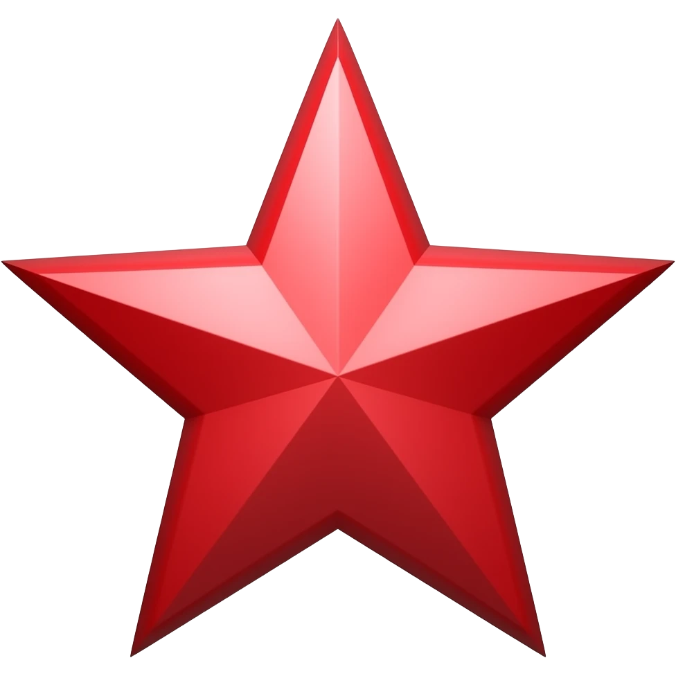 Estrela simples vermelha emoji