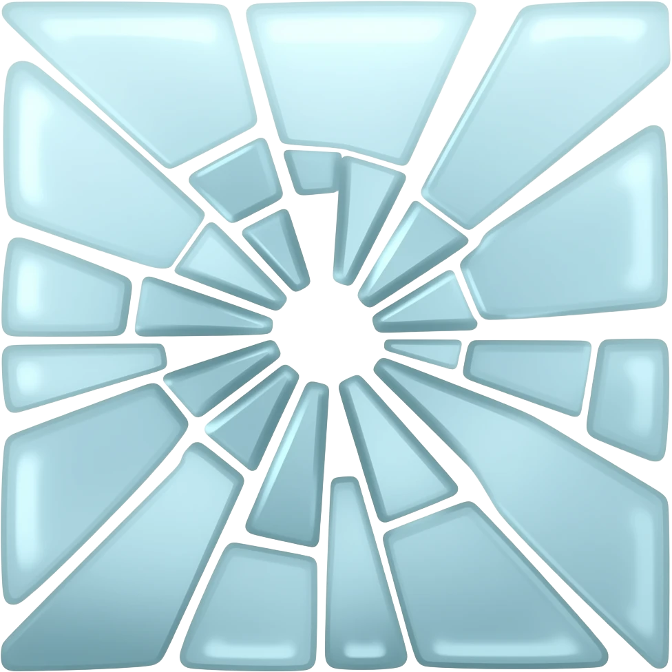 Broken glass emoji