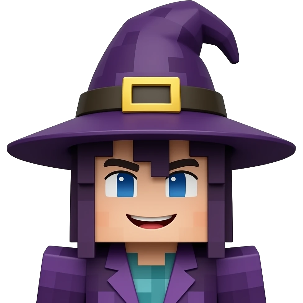 Minecraft witch 3d emoji