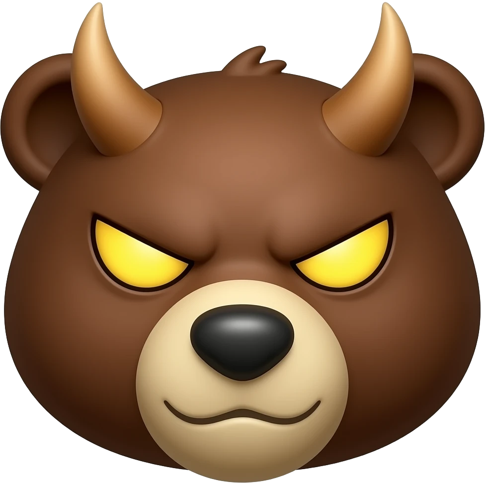 bear head demon emoji