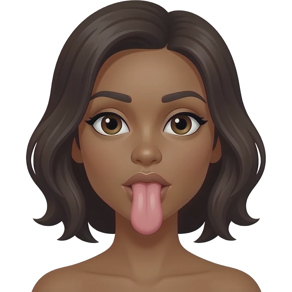 👩🏼 sucking penis emoji
