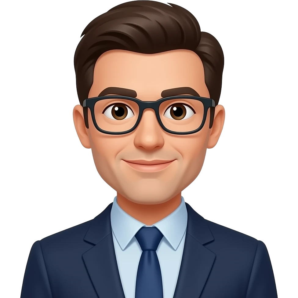 social scientist glasses emoji