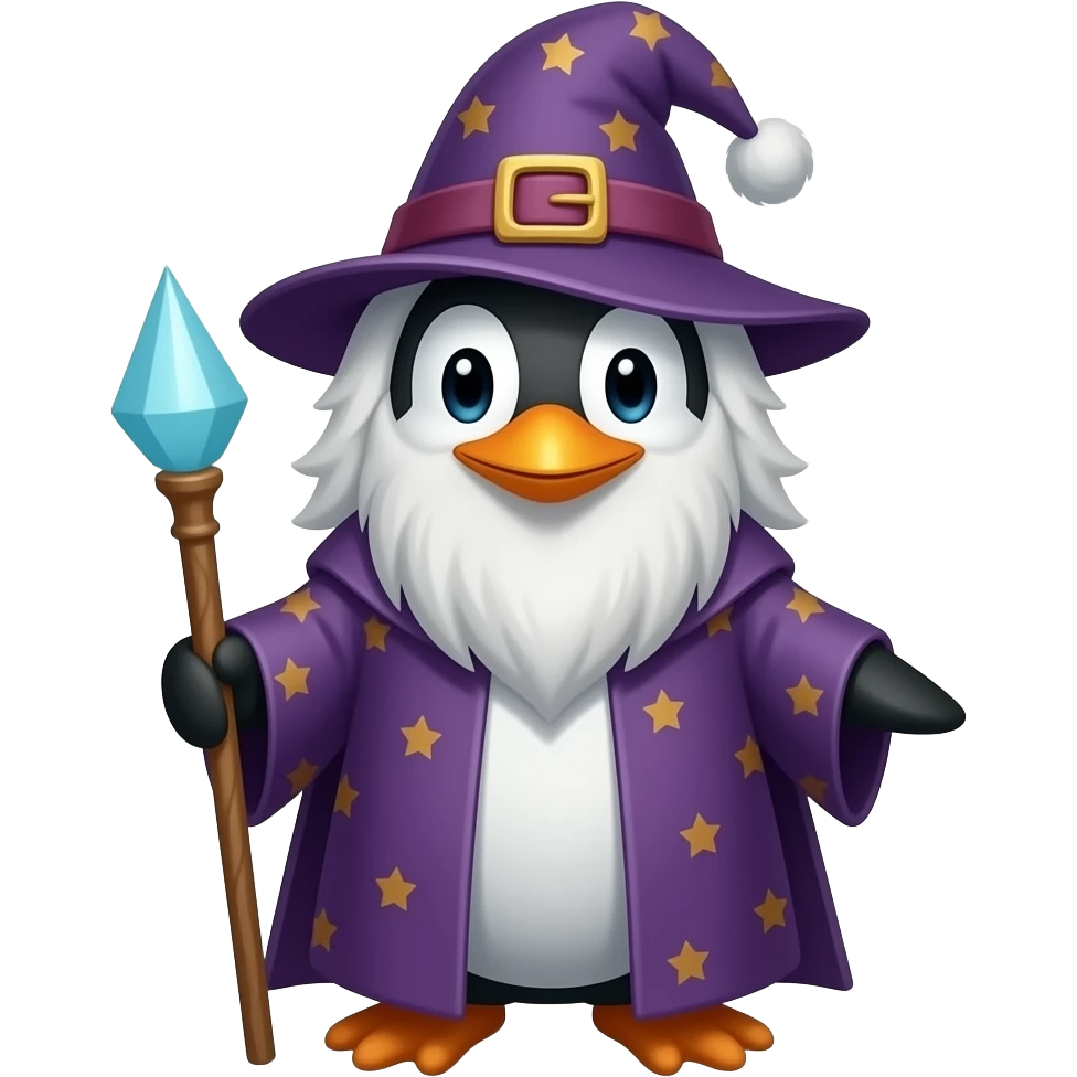 Penguin Wizard emoji