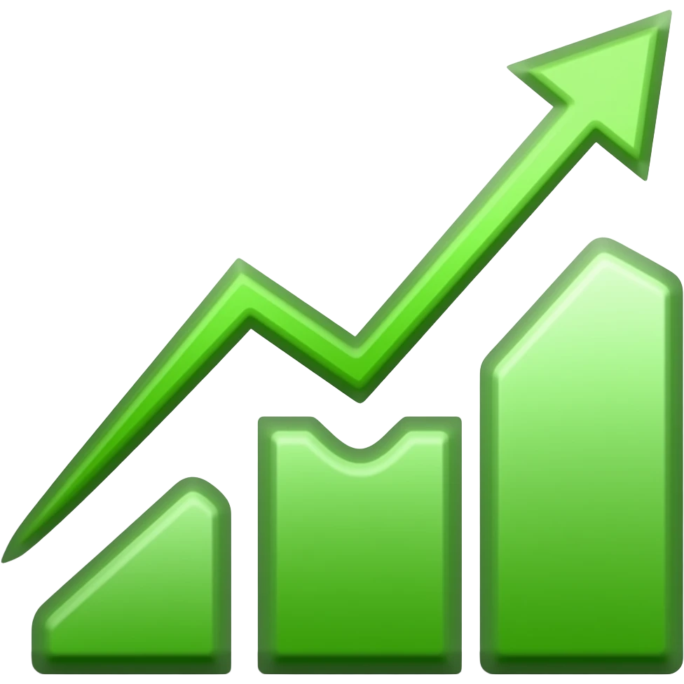 green graph emoji