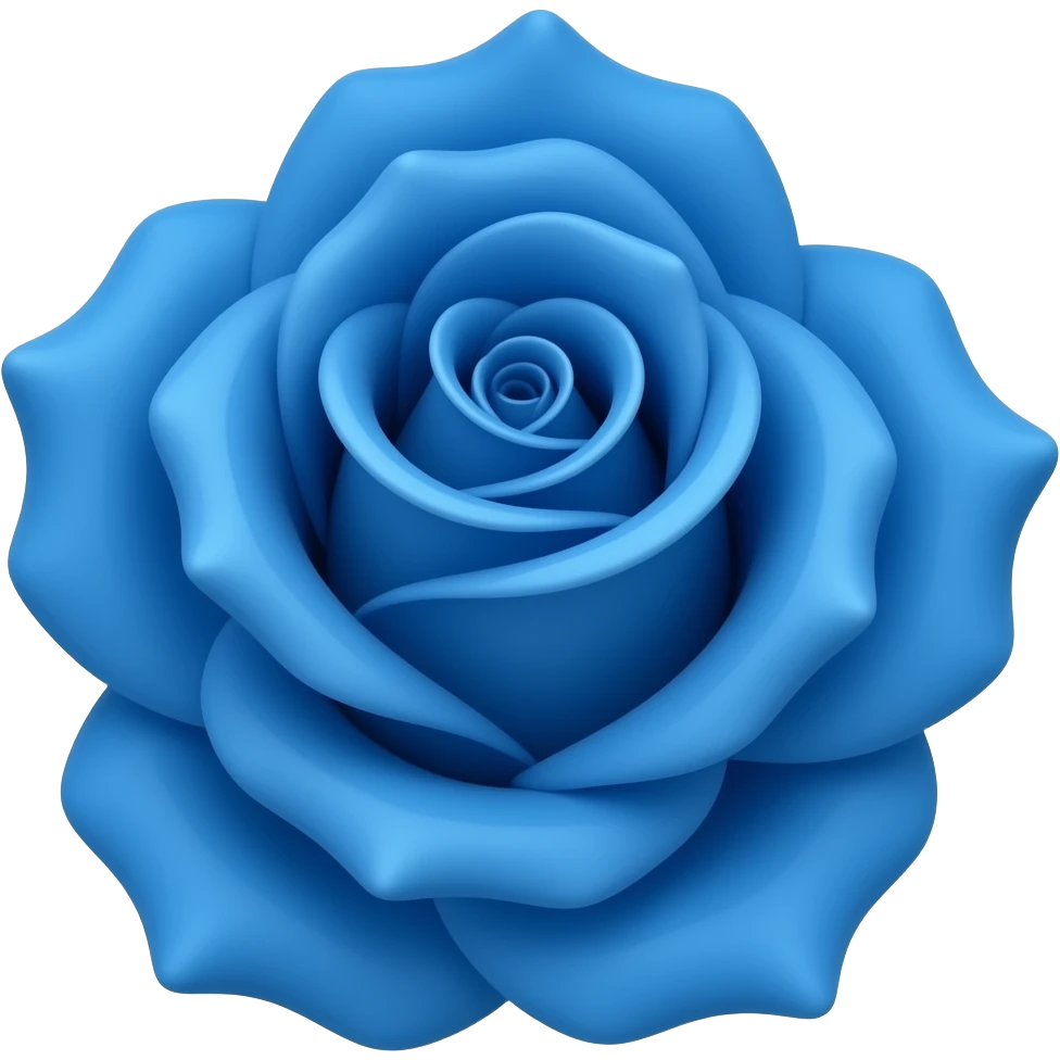 Rosa azul emoji