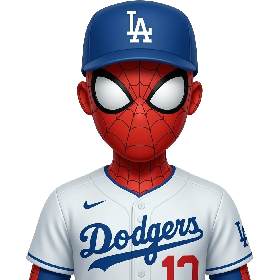 LA dodgers spiderman emoji