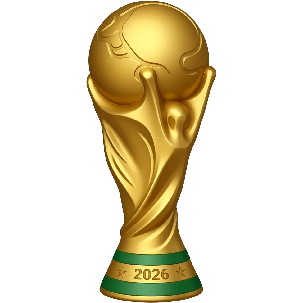 World Cup trophy gold 2026 emoji