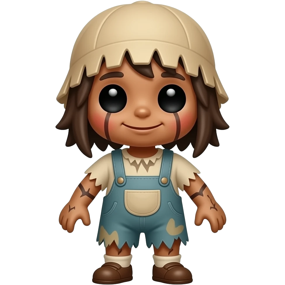 Cute voodoo doll emoji