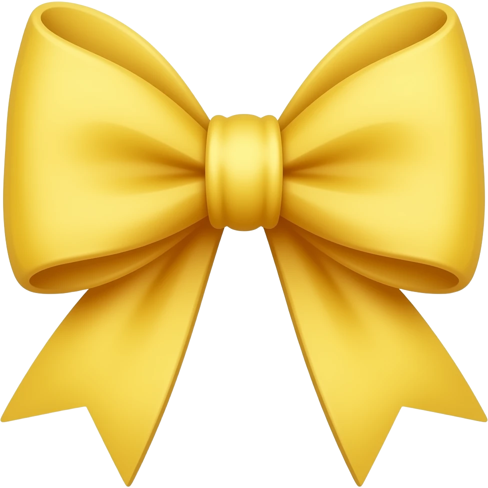 I want yellow bow emoji