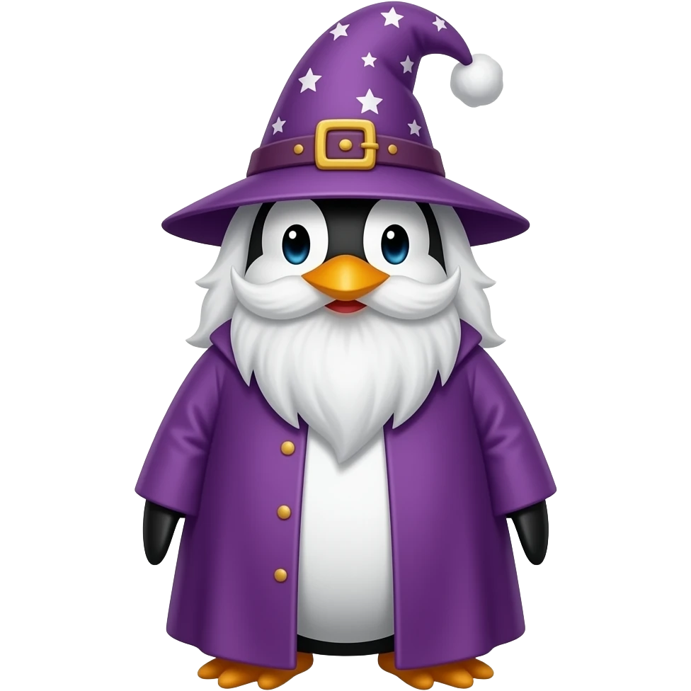 Penguin Wizard emoji