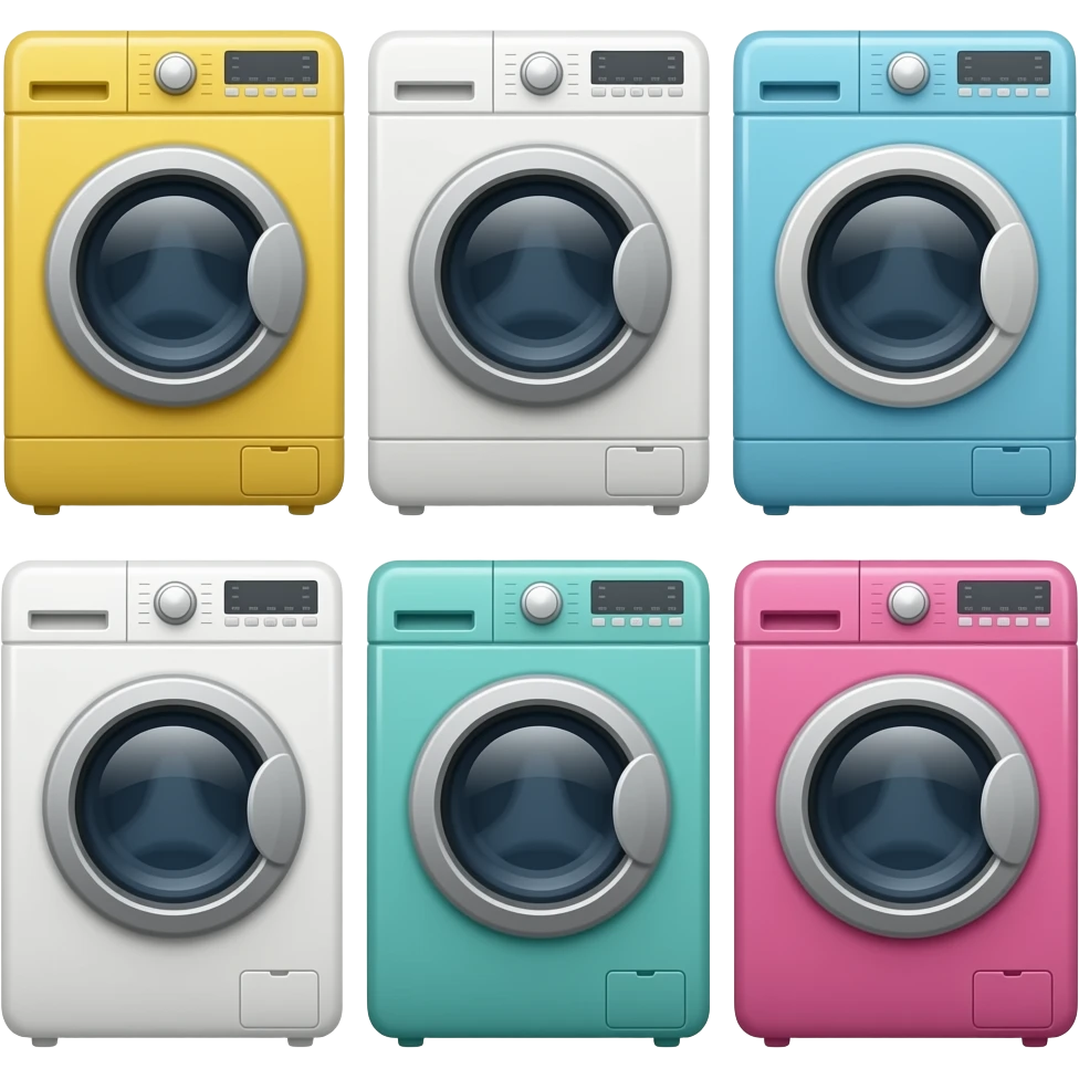 Colorful Washing Machines emoji