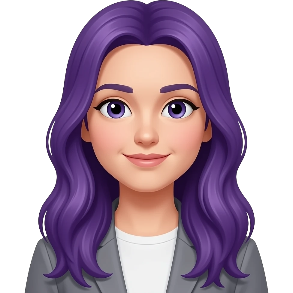 long purple hair emoji