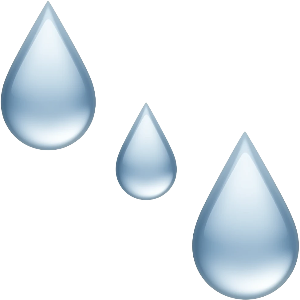 Three drops of water (pointing downwards to the right) emoji