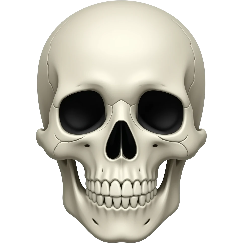 Scary skelleton emoji