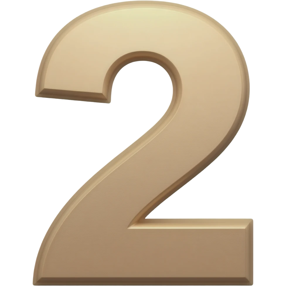 number 2 emoji