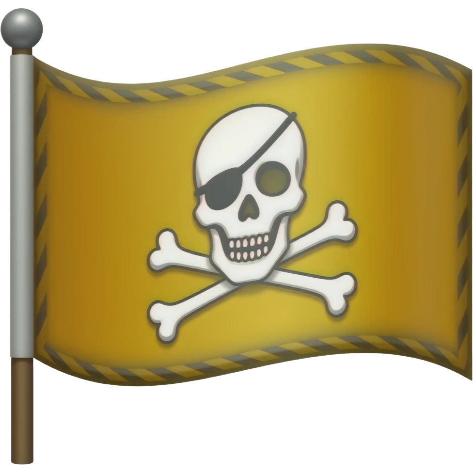 🏴‍☠️ gold emoji