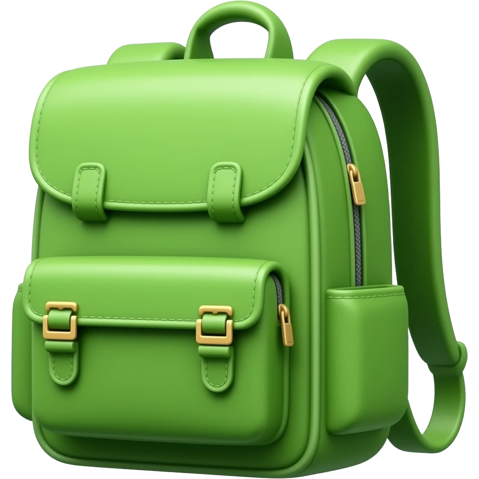 green backpack emoji