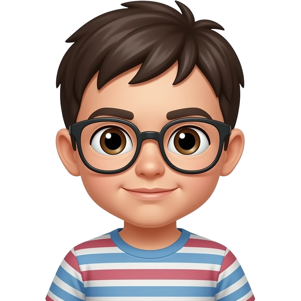 YAN ( KID, WITHOUT GLASSES, BRACES, RACIST, SUPER SMALL LIKE A MOUSE) emoji