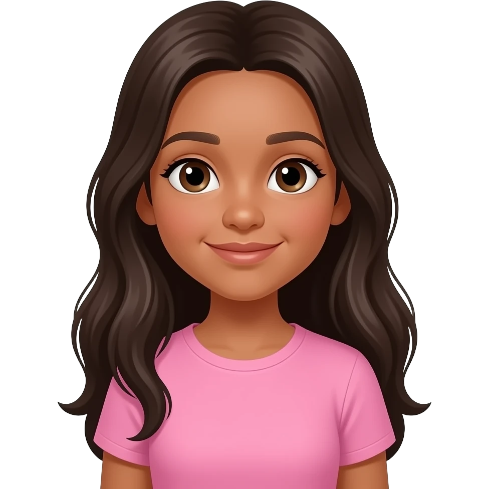 Ha la pelle scura vengo dal Brasile ho 11 anni e adoro il rosa e il giallo pastello ho la pelle più chiara e ho solo una maglietta sola E sono una femmina E ho i capelli lunghi fino a sotto il sedereHo la maglietta anche rosa emoji