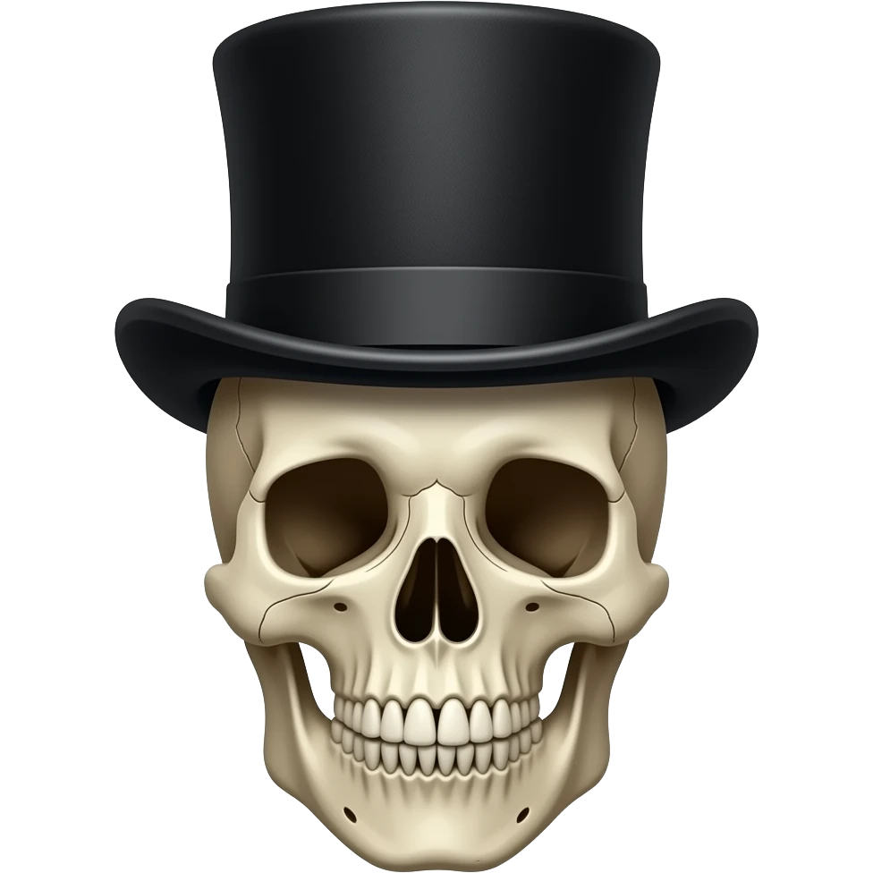 skull top hat emoji