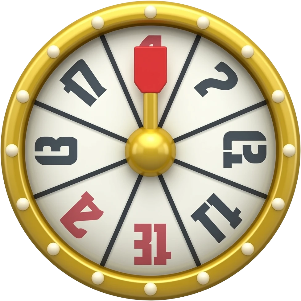 Lottery Drum, looking forward, no number emoji